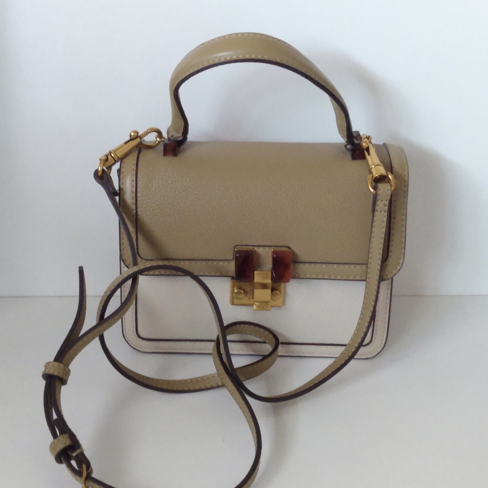 Charles And Keith Tan Leather Handbag